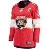Aleksander Barkov Florida Panthers Fashion7 Women's Captain Patch Home Breakaway Player Jersey - Red - Side View