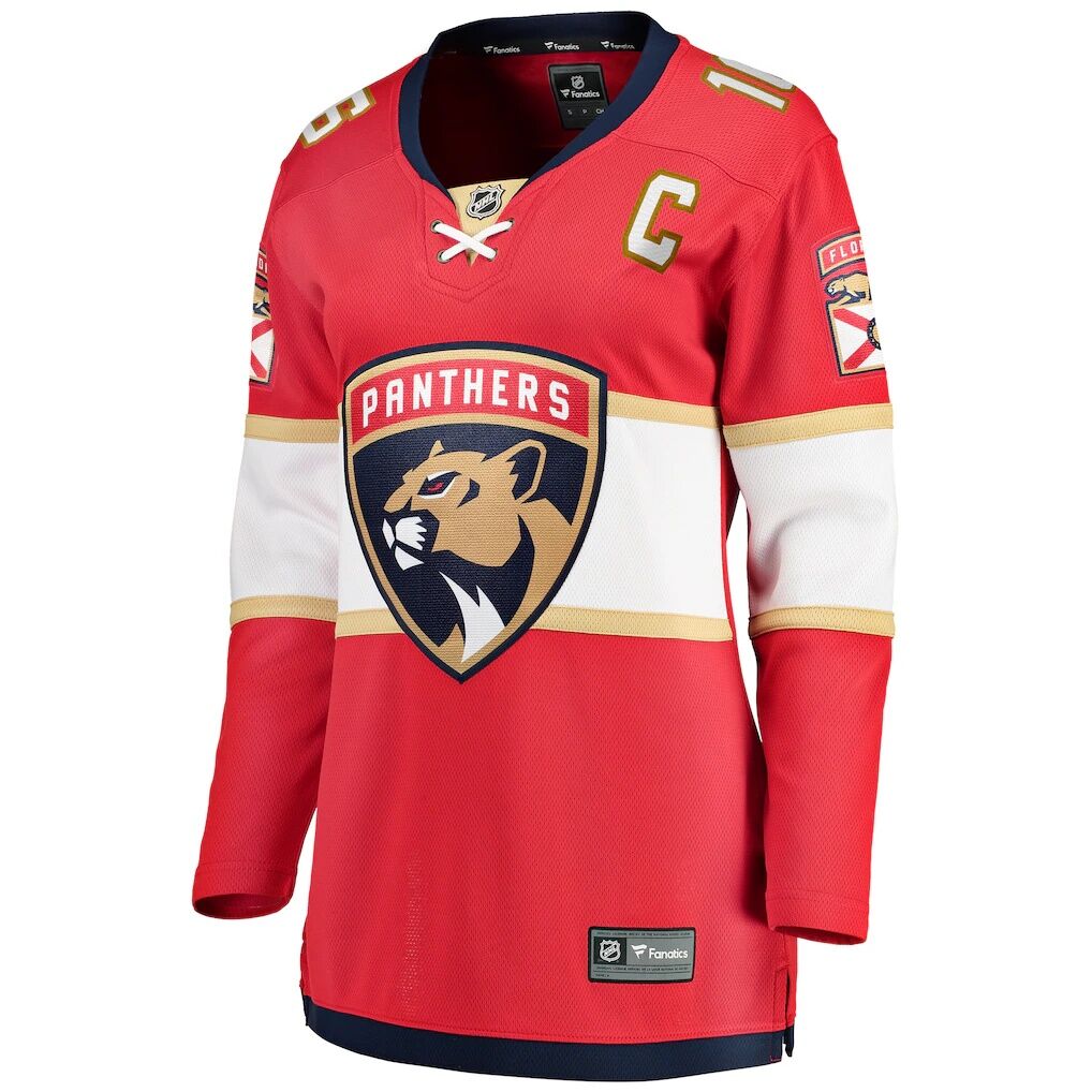 Aleksander Barkov Florida Panthers Fashion7 Women's Captain Patch Home Breakaway Player Jersey