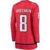 Alexander Ovechkin Washington Capitals Fashion7 Women's Captain Patch Home Breakaway Player Jersey - Red - Detail View