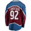 Gabriel Landeskog Colorado Avalanche Fashion7 Captain Patch Home Breakaway Jersey - - Detail View