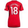 Casemiro Manchester United adidas Women's 2023/24 Home Replica Player Jersey - Red - Detail View