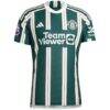 Manchester United adidas 2023/24 Away Authentic Jersey - Green - Side View