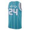 Brandon Miller Charlotte Hornets Nike Unisex NBA Draft Swingman Jersey - Teal - Detail View