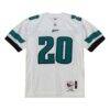 Brian Dawkins Philadelphia Eagles 1996 Mitchell & Ness Authentic Throwback Retired Player Jersey - White - Side View