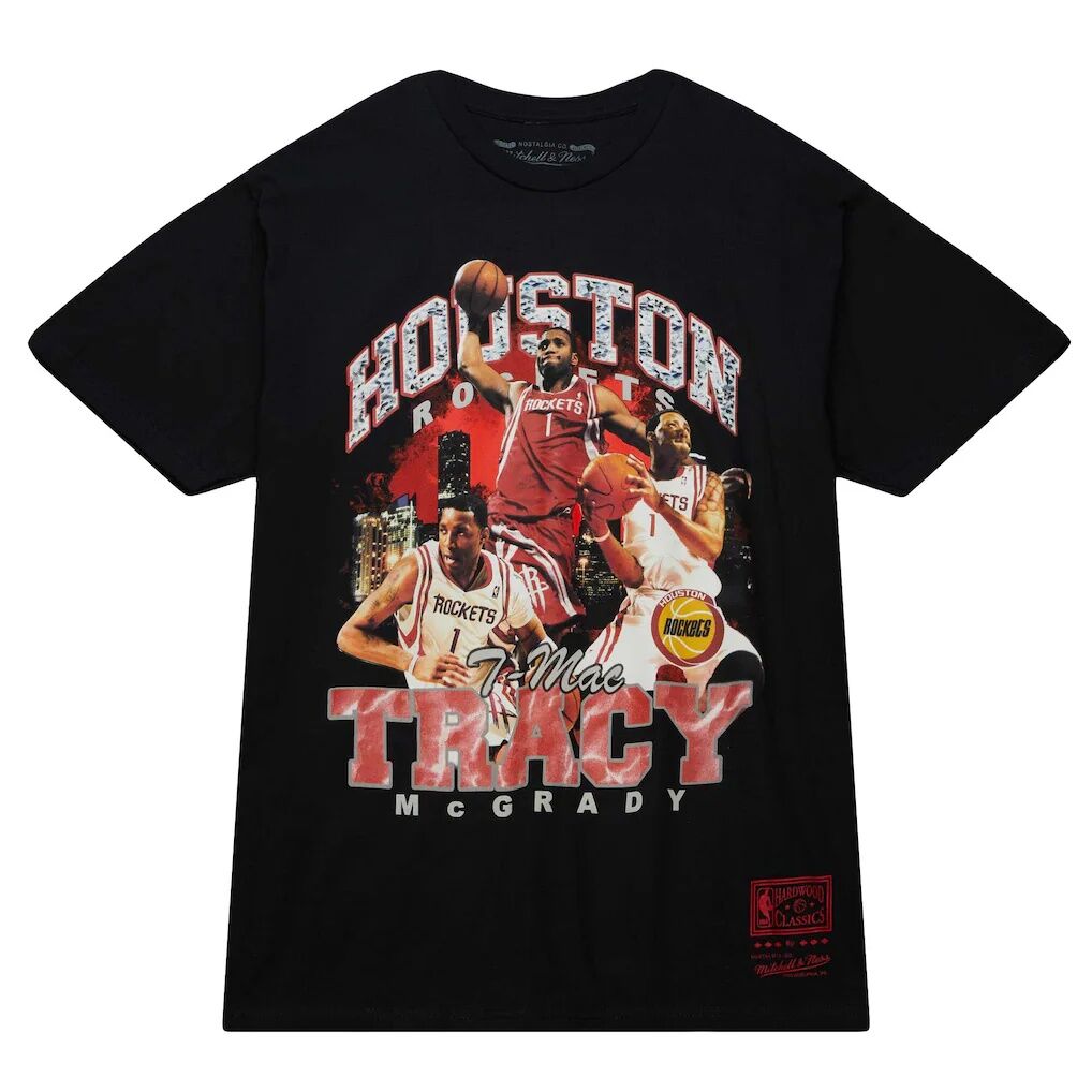 Tracy McGrady Houston Rockets Mitchell & Ness Hardwood Classics Bling Concert Player T-Shirt