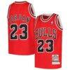 Michael Jordan Chicago Bulls Mitchell & Ness Youth Hardwood Classics 1997/98 Authentic Jersey - Red - Front View