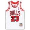 Michael Jordan Chicago Bulls Mitchell & Ness Toddler 1997/98 Hardwood Classics Authentic Jersey - White - Back View