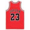 Michael Jordan Chicago Bulls Mitchell & Ness Toddler 1997/98 Hardwood Classics Authentic Jersey - Red - Detail View