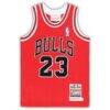Michael Jordan Chicago Bulls Mitchell & Ness Toddler 1997/98 Hardwood Classics Authentic Jersey - Red - Side View