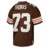 Joe Thomas Cleveland Browns Mitchell & Ness Legacy Replica Jersey - Brown - Detail View