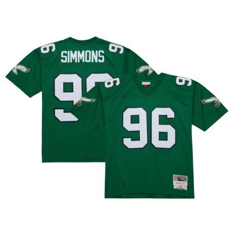 Clyde Simmons Philadelphia Eagles Mitchell & Ness Legacy Replica Jersey - - Front View