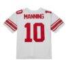 Eli Manning New York Giants Mitchell & Ness Legacy Replica Jersey - White - Detail View