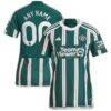 Manchester United adidas Women's 2023/24 Away Replica Custom Jersey - Green - Front View