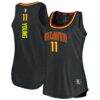 Trae Young Atlanta Hawks Fashion7 Women's Fast Break Tank Jersey - Black - Front View