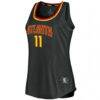 Trae Young Atlanta Hawks Fashion7 Women's Fast Break Tank Jersey - Black - Side View