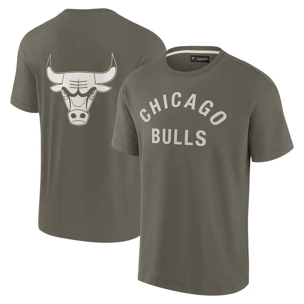 Chicago Bulls Fanatics Unisex Elements Super Soft Short Sleeve T-Shirt – Olive