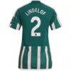 Victor Lindelof Manchester United adidas Women's 2023/24 Away Replica Player Jersey - Green - Detail View