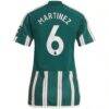 Lisandro Martínez Manchester United adidas Women's 2023/24 Away Replica Player Jersey - Green - Detail View