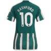Marcus Rashford Manchester United adidas Women's 2023/24 Away Replica Player Jersey - Green - Detail View