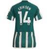 Christian Eriksen Manchester United adidas Women's 2023/24 Away Replica Player Jersey - Green - Detail View