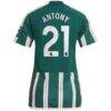 Antony Manchester United adidas Women's 2023/24 Away Replica Player Jersey - Green - Detail View