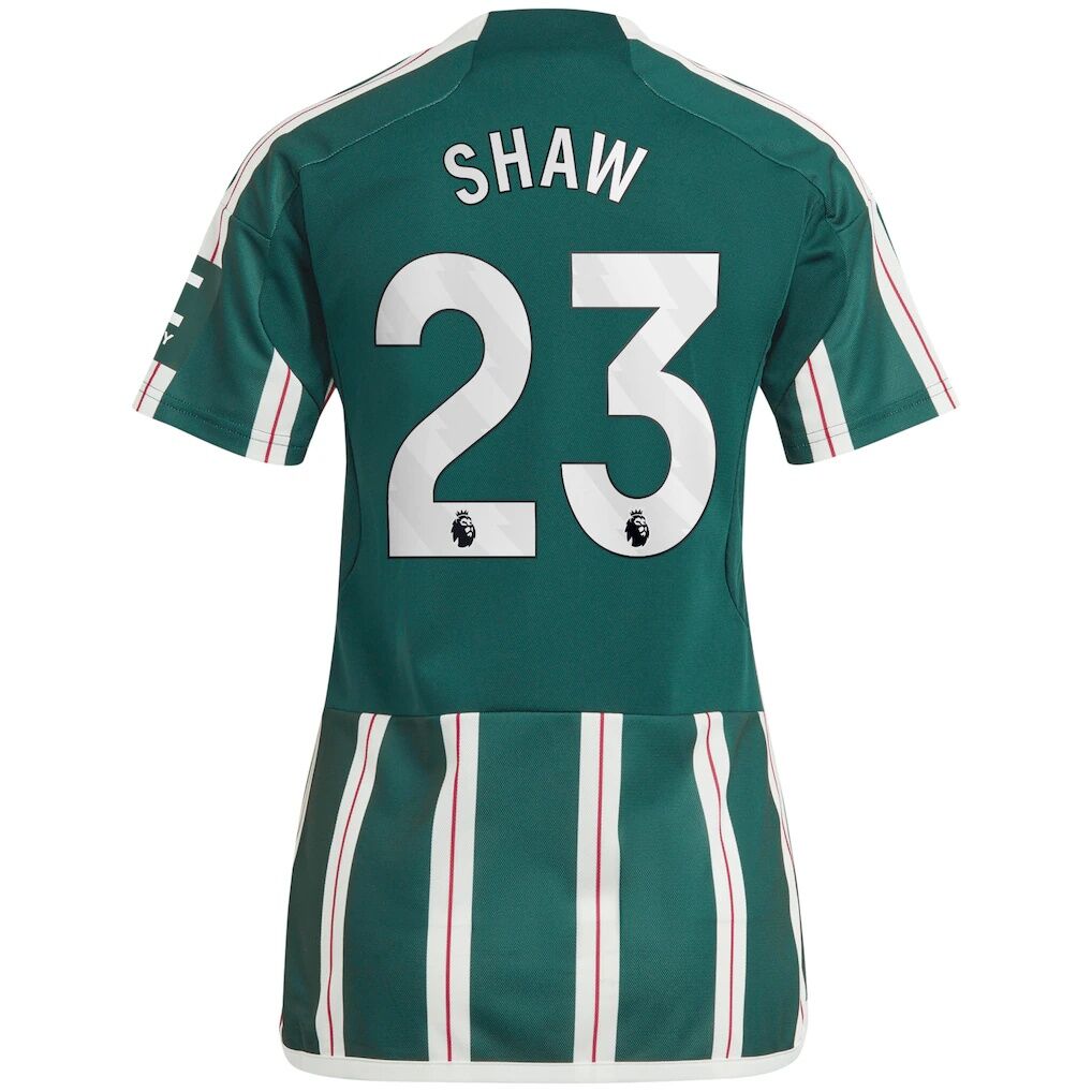 Luke Shaw Manchester United adidas Women's 2023/24 Away Replica Player Jersey