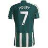 Mason Mount Manchester United adidas 2023/24 Away Authentic Player Jersey - Green - Detail View