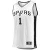 Victor Wembanyama San Antonio Spurs Fashion7 Fast Break Player Jersey - White - Side View