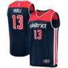 Jordan Poole Washington Wizards Fashion7 Youth Fast Break Player Jersey - Navy - Front View