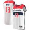 Jordan Poole Washington Wizards Fashion7 Youth Fast Break Player Jersey - White - Front View