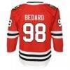 Connor Bedard Chicago Blackhawks Youth Home Premier Player Jersey - Red - Detail View