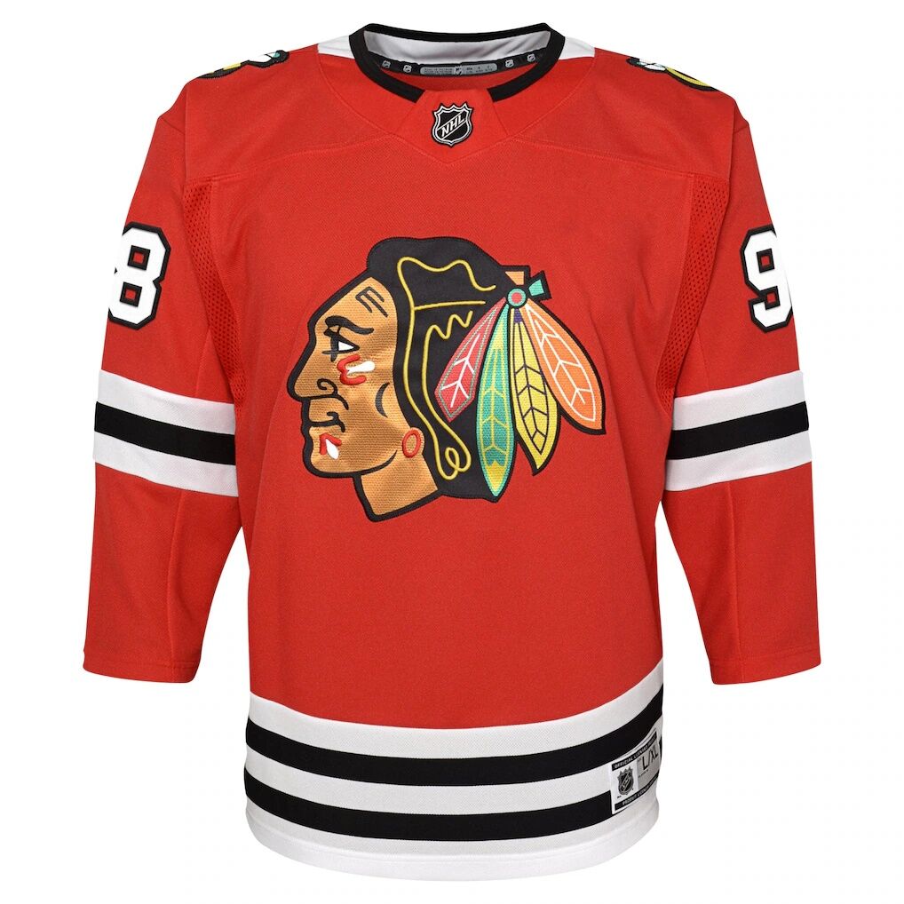Connor Bedard Chicago Blackhawks Youth Home Premier Player Jersey