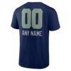 Seattle Seahawks Personalized Name & Number Team Wordmark T-Shirt - - Detail View
