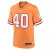 Mike Alstott Tampa Bay Buccaneers Nike Throwback Game Jersey - Orange - Side View