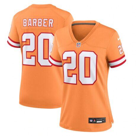 Ronde Barber Tampa Bay Buccaneers Nike Women's Throwback Game Jersey - Orange - Front View