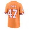 John Lynch Tampa Bay Buccaneers Nike Throwback Game Jersey - Orange - Detail View