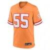 Derrick Brooks Tampa Bay Buccaneers Nike Throwback Game Jersey - Orange - Side View