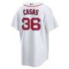 Triston Casas Boston Red Sox Nike Home Replica Jersey - White - Detail View