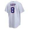 Ian Happ Chicago Cubs Nike Home Replica Jersey - White - Detail View