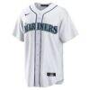 JP Crawford Seattle Mariners Nike Home Replica Jersey - White - Side View
