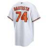 Felix Bautista Baltimore Orioles Nike Replica Player Jersey - White - Detail View