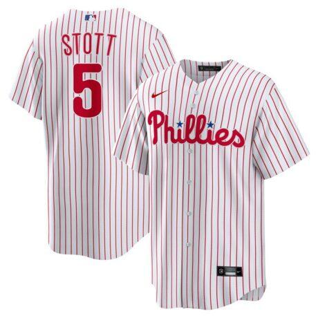 Bryson Stott Philadelphia Phillies Nike Replica Player Jersey - White - Front View