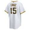 Oneil Cruz Pittsburgh Pirates Nike Home Replica Jersey - White - Detail View