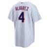 Francisco Alvarez New York Mets Nike Replica Player Jersey - White - Detail View