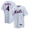 Francisco Alvarez New York Mets Nike Replica Player Jersey - White - Front View