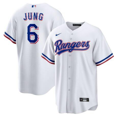 Josh Jung Texas Rangers Nike Replica Player Jersey - White - Front View