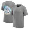 New Orleans Saints Tommy Bahama Thirst & Gull T-Shirt - Gray - Front View