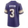 Jordan Addison Minnesota Vikings Nike Alternate Game Jersey - Purple - Detail View