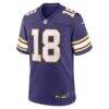 Justin Jefferson Minnesota Vikings Nike Classic Player Game Jersey - Purple - Alt1