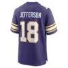 Justin Jefferson Minnesota Vikings Nike Classic Player Game Jersey - Purple - Alt2
